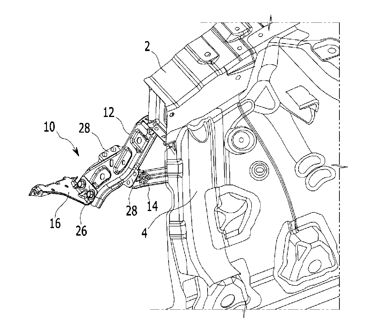 Bumper cover fixing bracket of vehicle