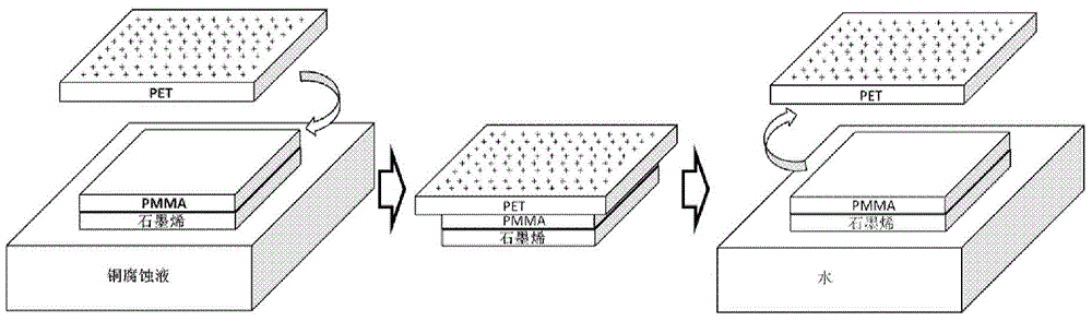 Method for nondestructively transferring graphene from metal surface to surface of target substrate