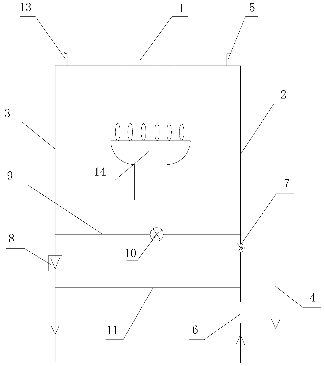 A gas water heater and its automatic drainage antifreeze method