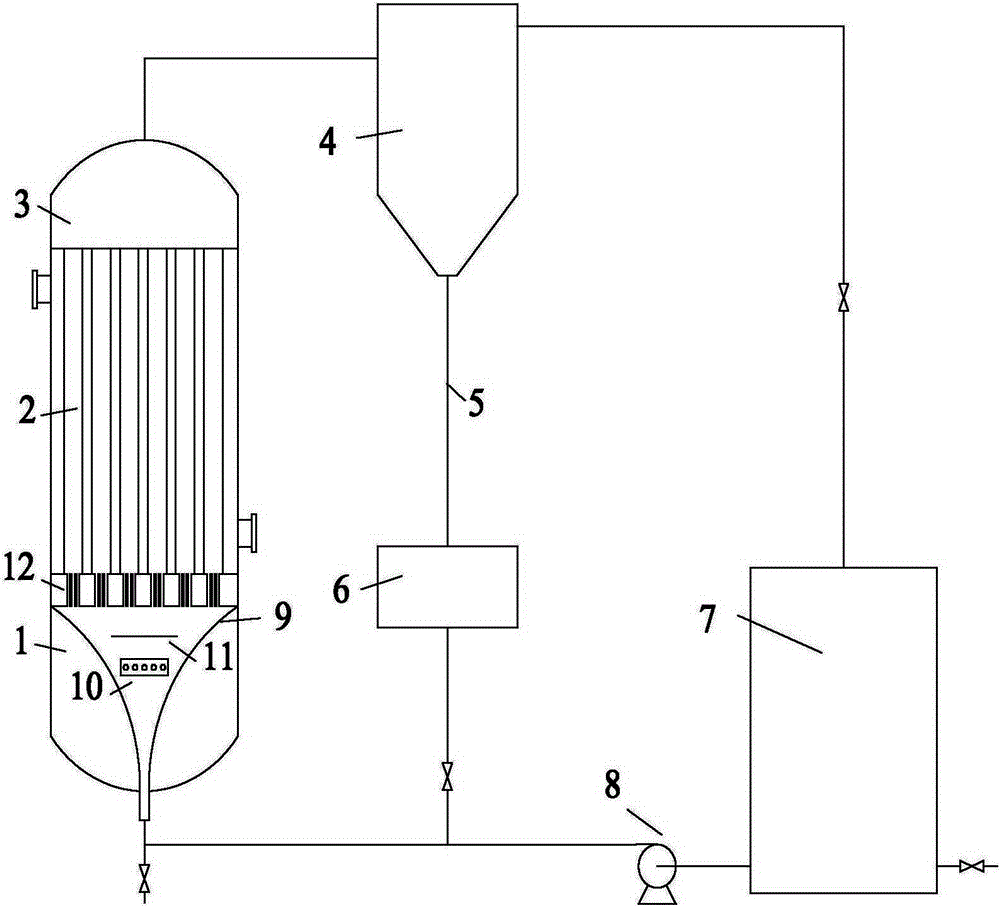 Liquid-solid circulating fluidized bed heat exchanger