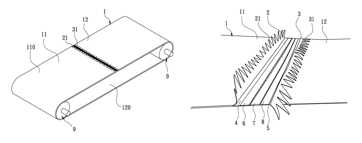 Joint structure of endless treadmill belt of treadmill