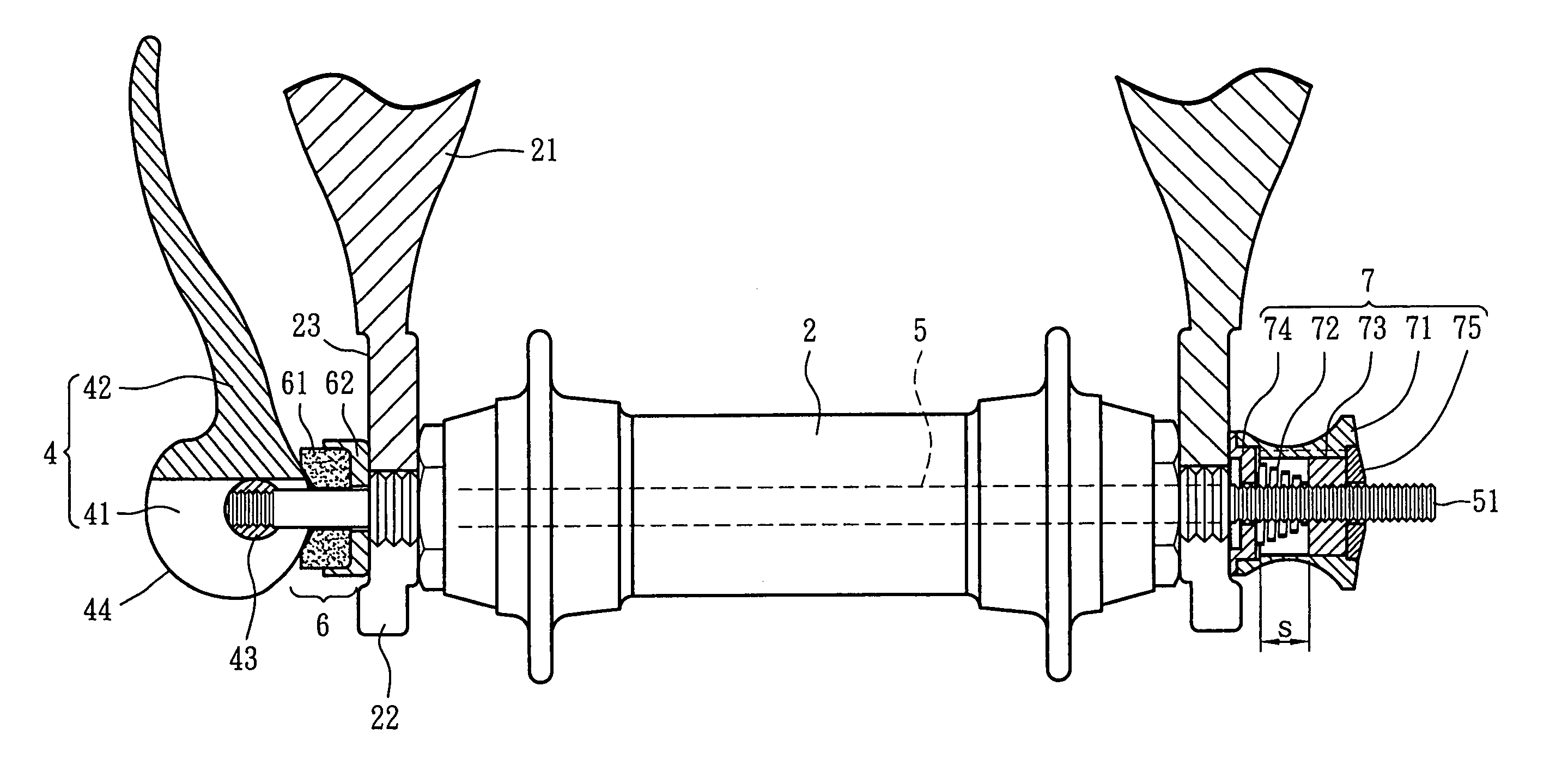 Quick release device with biasing unit