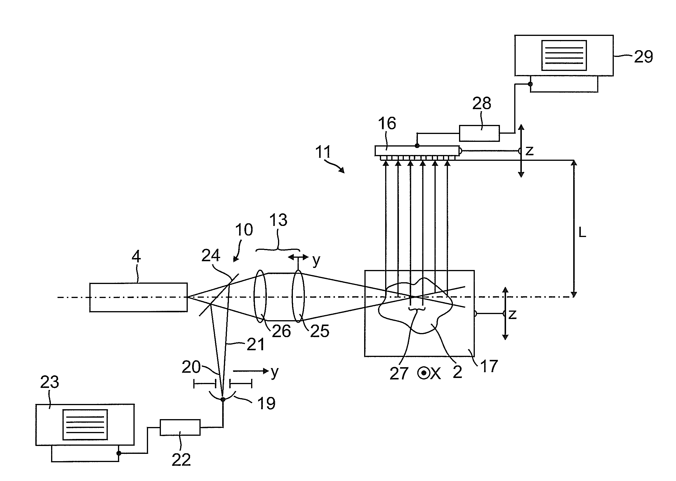 SPIM microscope with a sequential light sheet