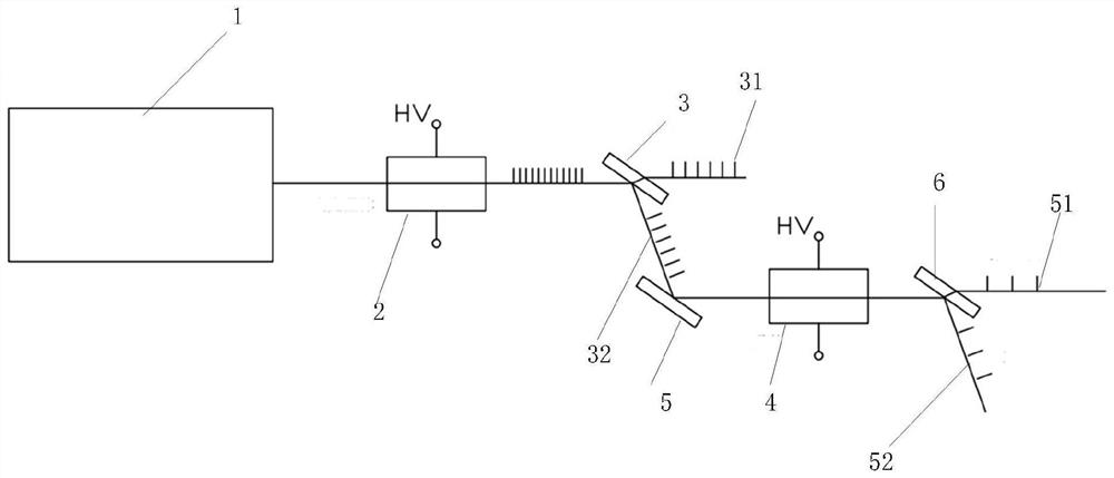 Light splitting system by utilizing electro-optic drive and electro-optic crystal