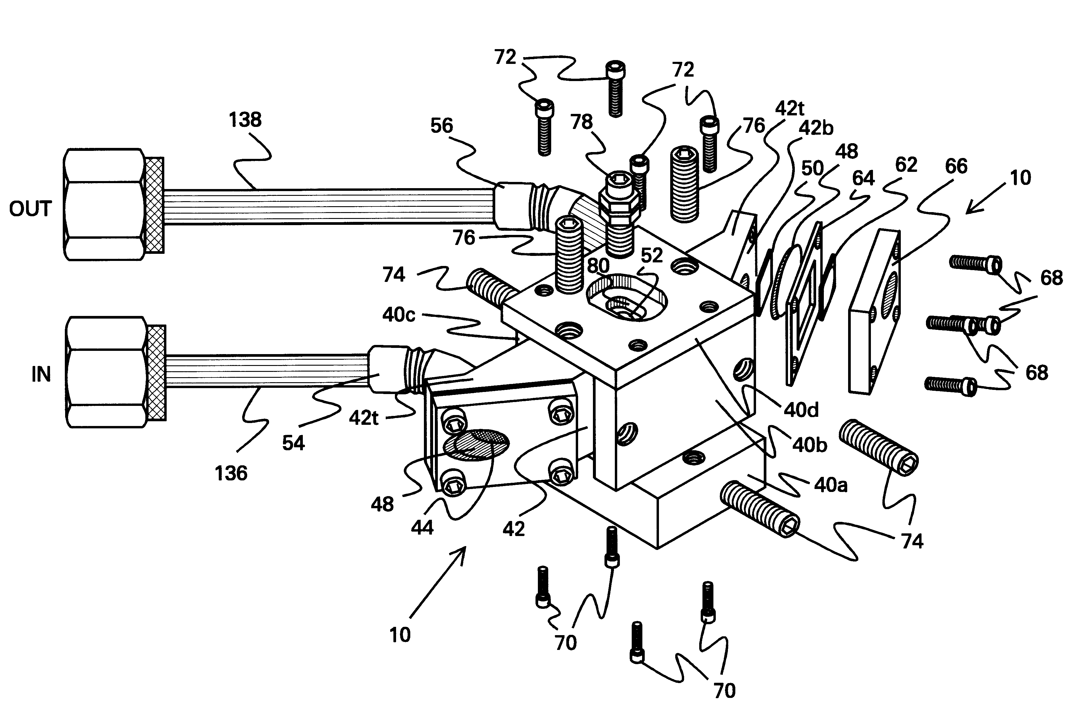 Gas cell for detection of trace gases via intracavity laser spectroscopy