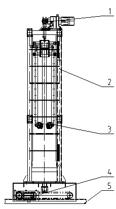 Large filter-press cloth-washing mechanism and travel brake cleaning method