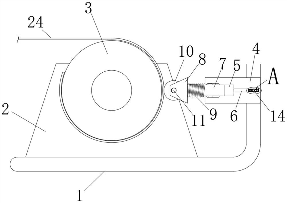 Non-woven fabric winding machine with alarm device for jamming of foreign objects