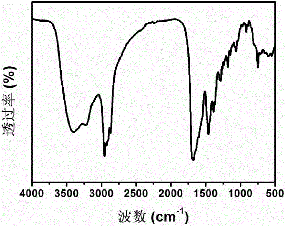 Amphiphilic carbon dot with room-temperature phosphorescent property and synthesizing method and application thereof