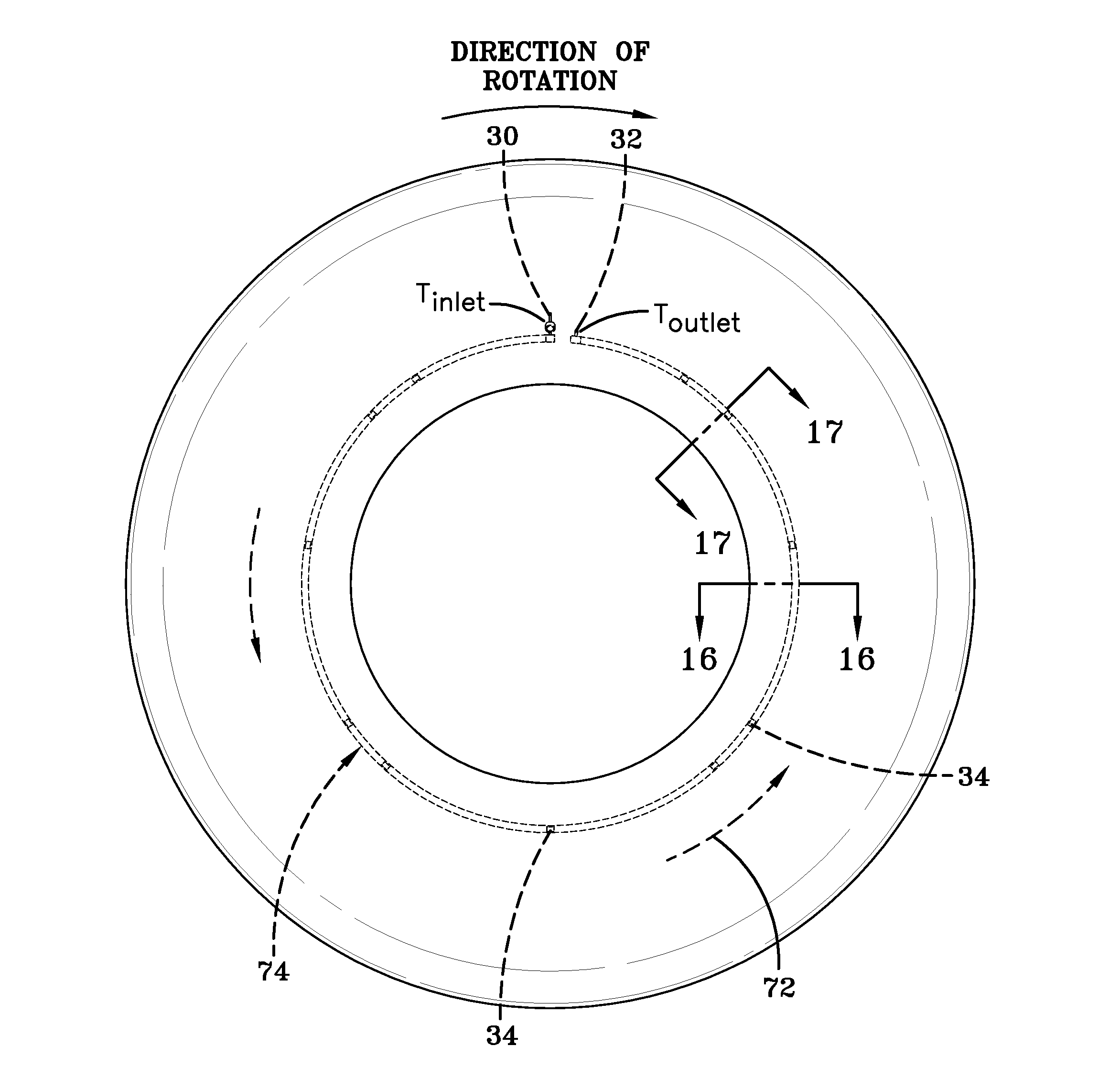 Vein pump assembly for air maintenance tire