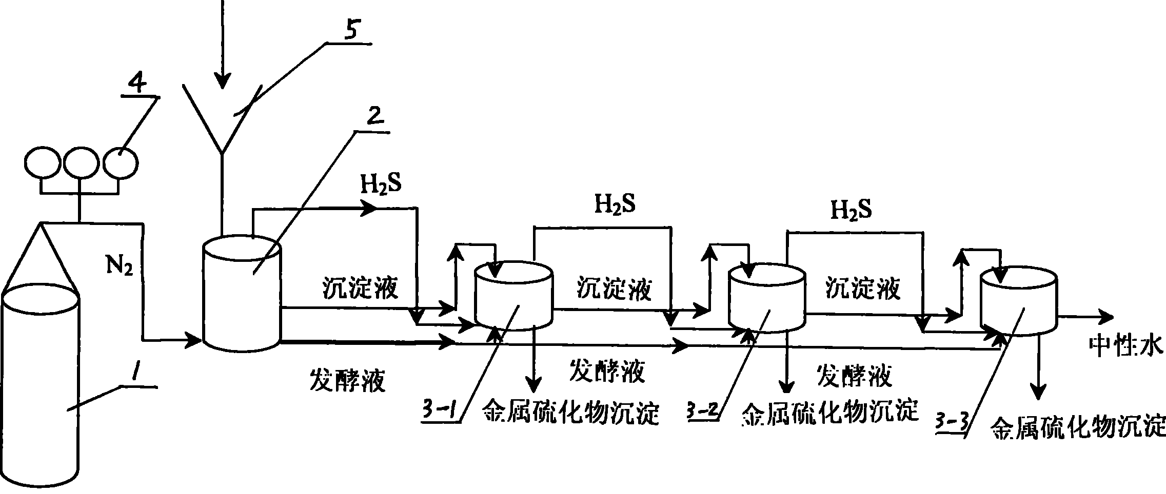 A strain of sulfate reduction bacteria and process for using the same for treating acidic mine wastewater with straw as carbon nitrogen source