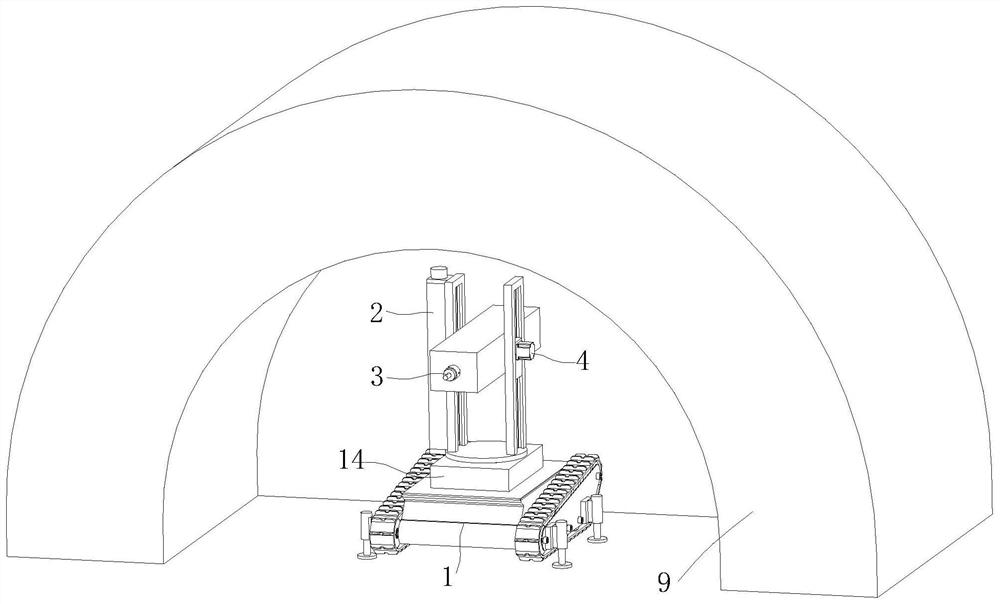 Tunnel water inrush early warning sensor punching device, mounting device and water inrush early warning system