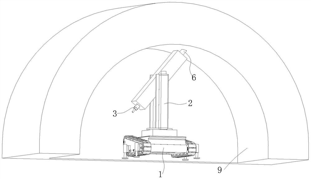 Tunnel water inrush early warning sensor punching device, mounting device and water inrush early warning system