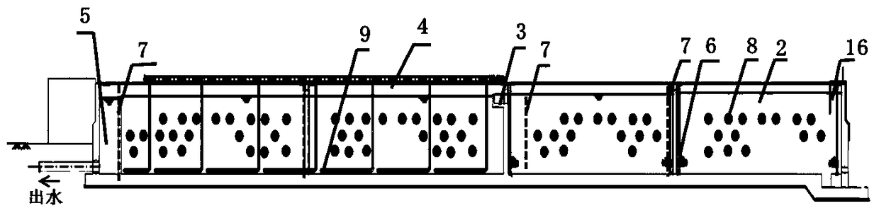 Biochemical treatment method for pharmaceutical wastewater on basis of MBBR process