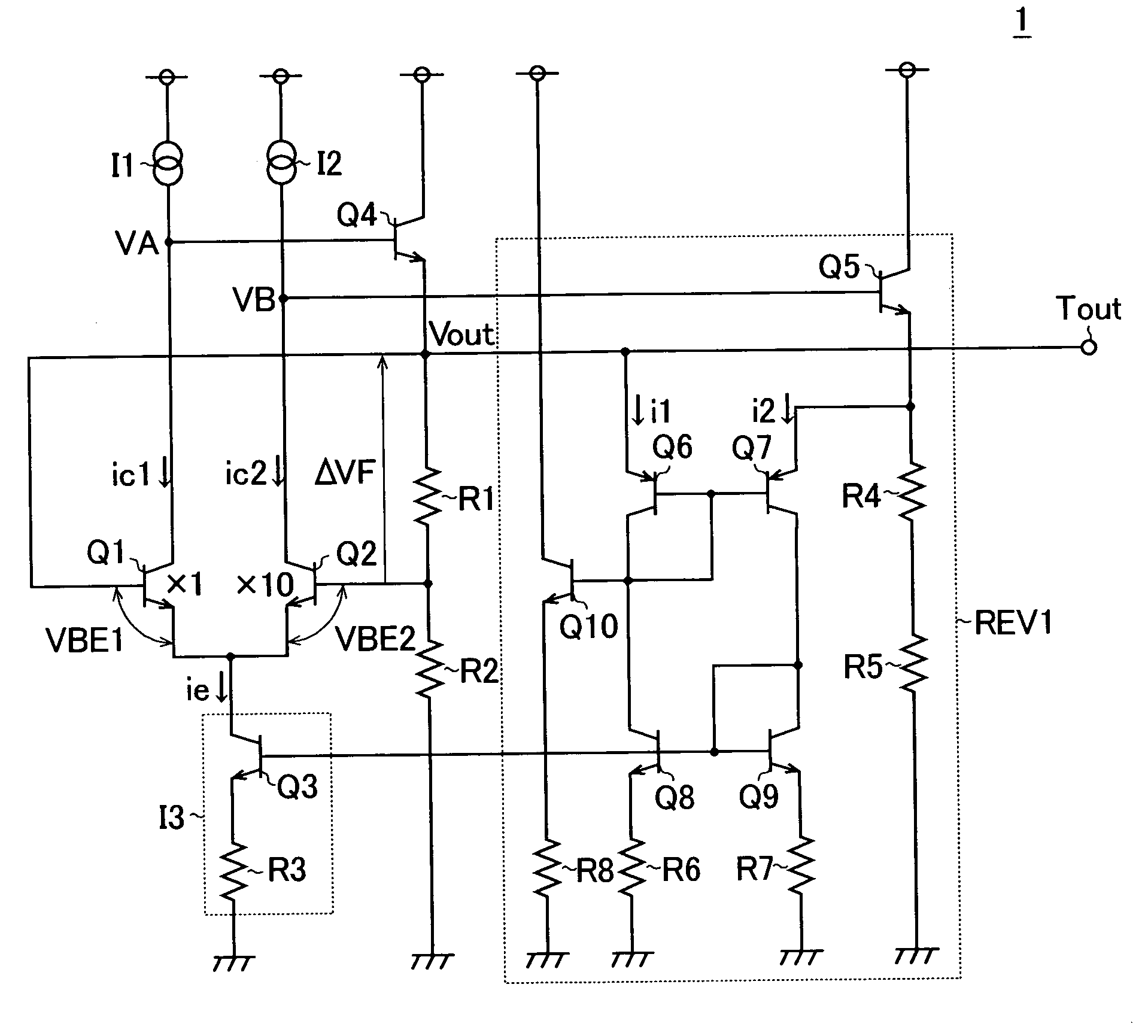 Semiconductor device, temperature sensor, and electronic apparatus comprising it