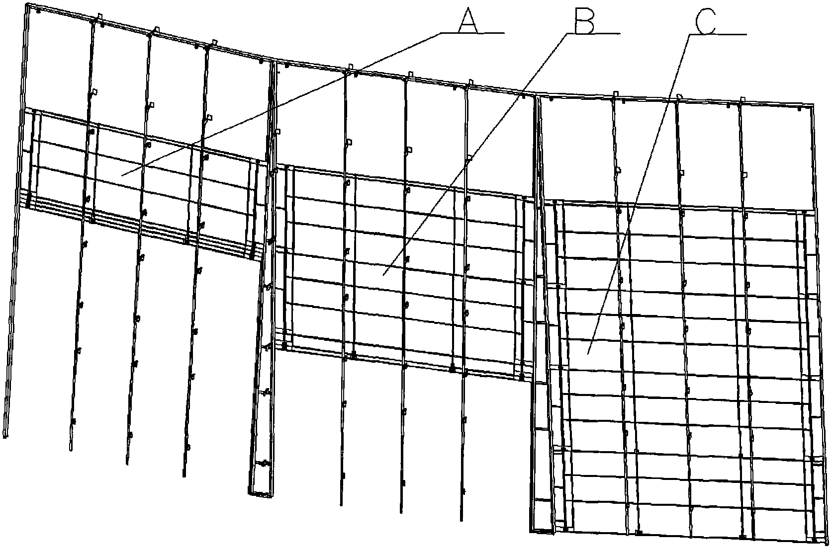 Wind stopping device of cooling tower of thermal power plant