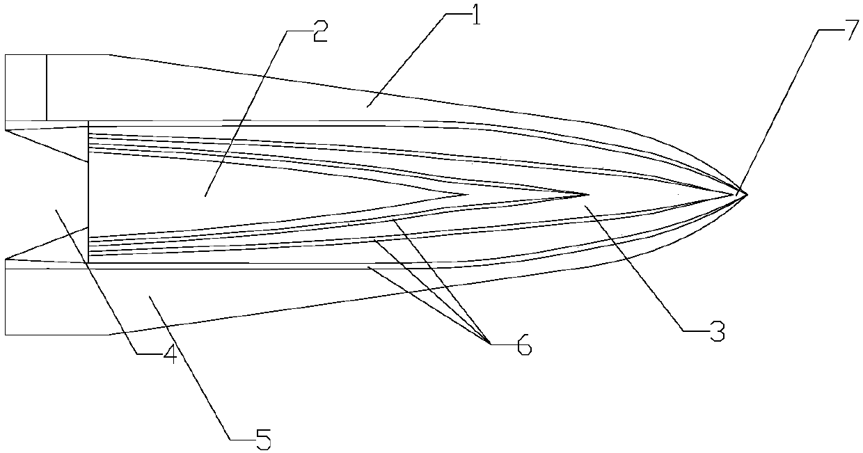 Shark-style planing boat