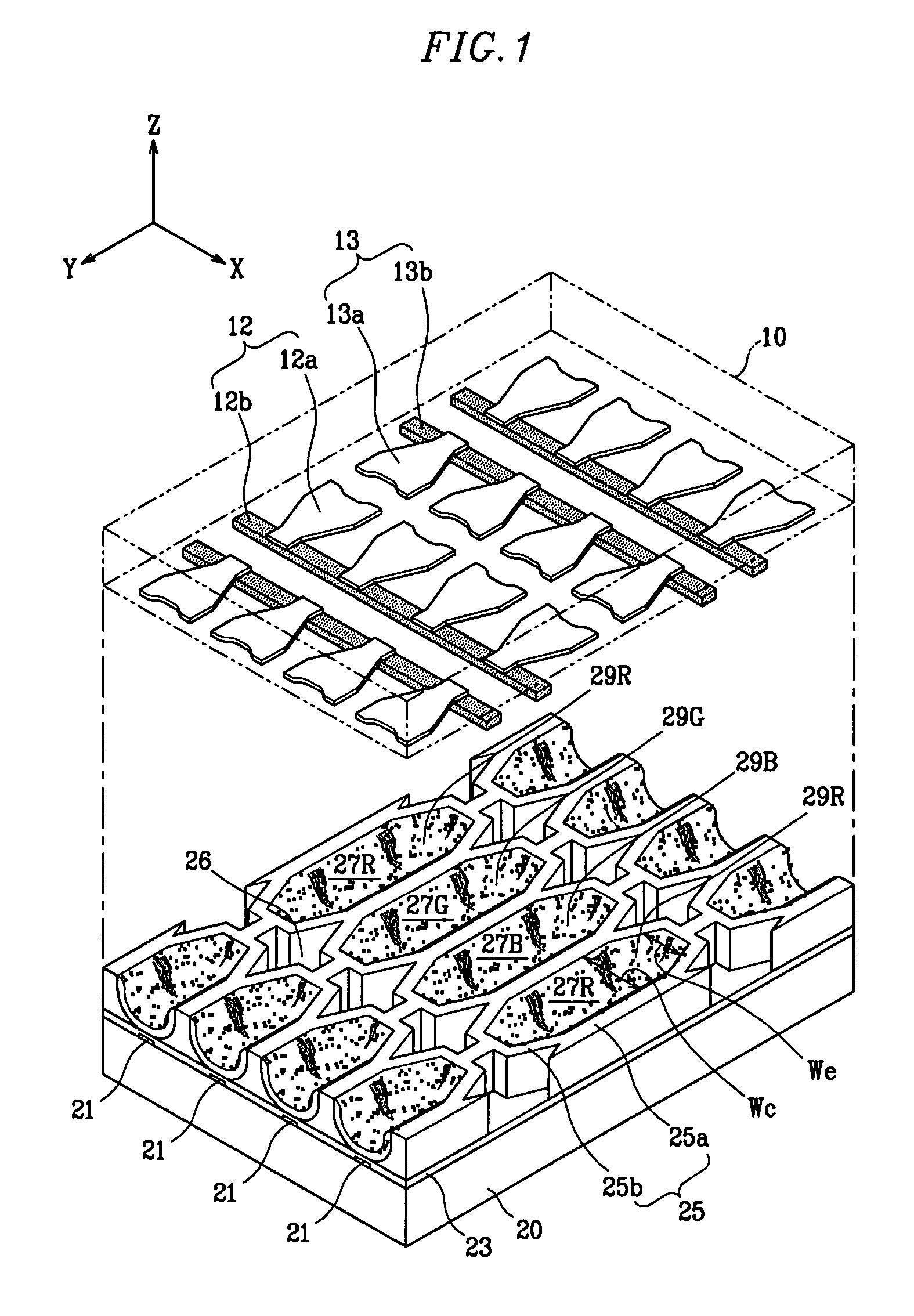 Plasma display panel having extension electrode with specific shape to increase discharge efficiency