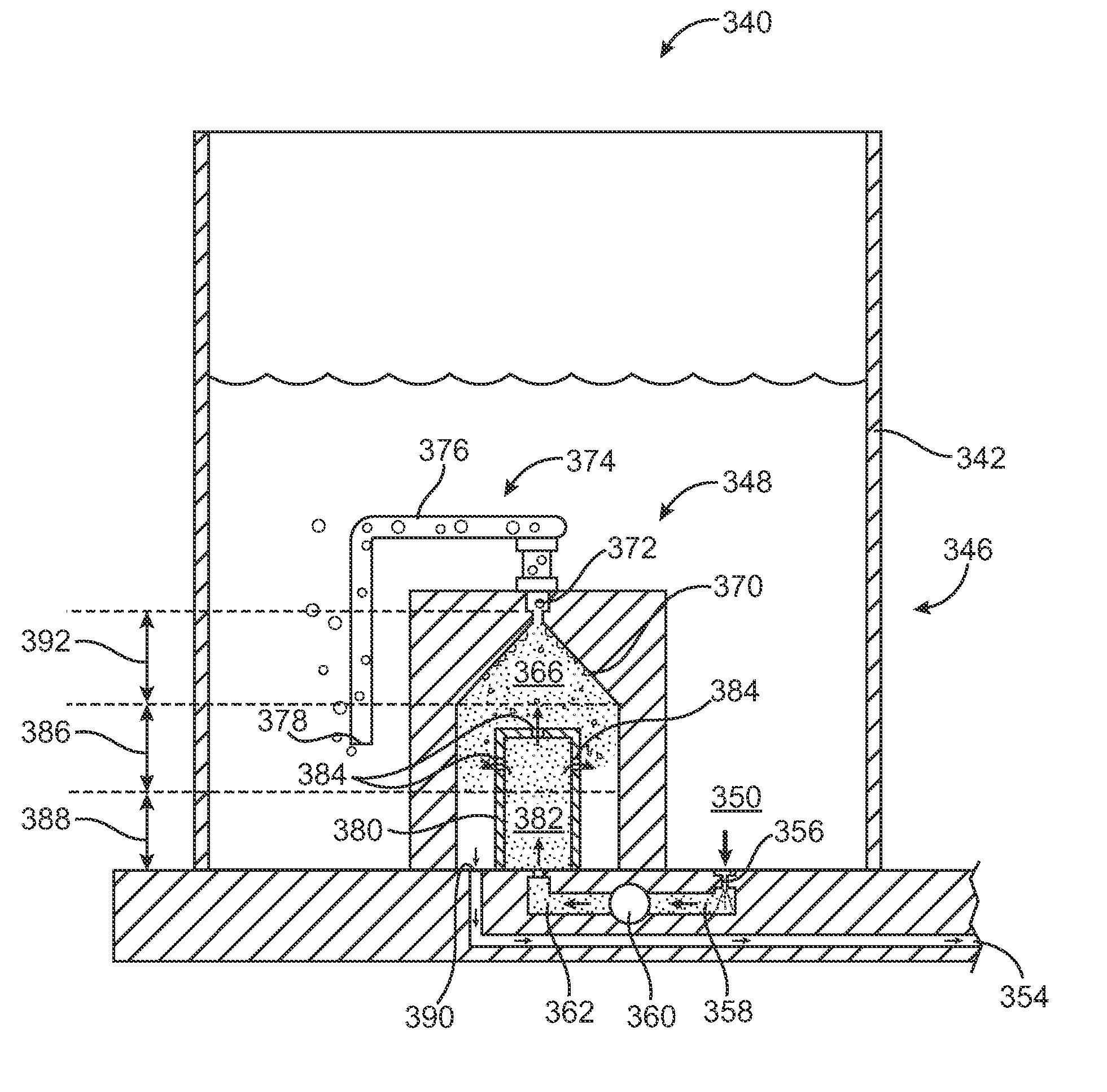 Liquid degas system