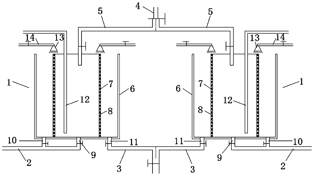 Continuous separation device for artemia nauplii