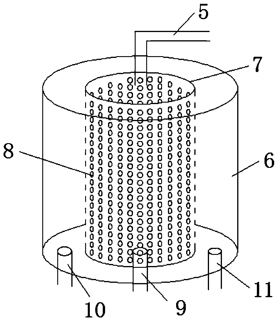 Continuous separation device for artemia nauplii