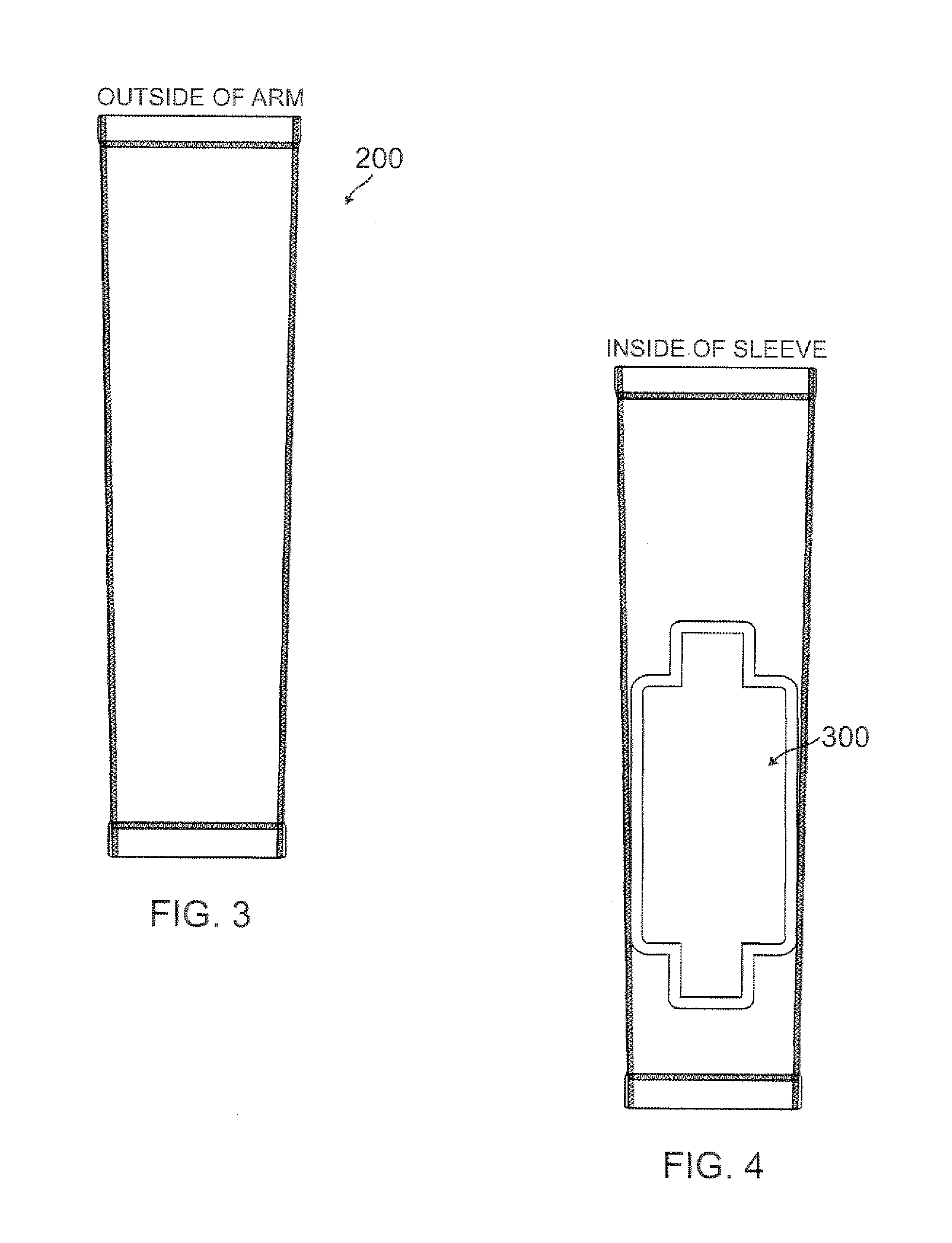 Compression sleeve for retaining electronic devices in an operable format while an individual is wearing the sleeve and engaging in physical activities