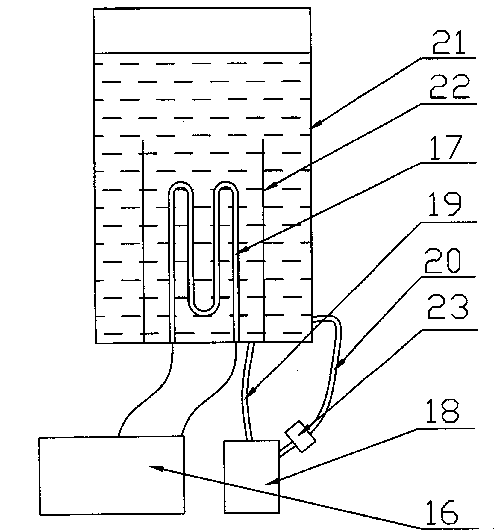 Tumour-inserting thermal therapy instrument