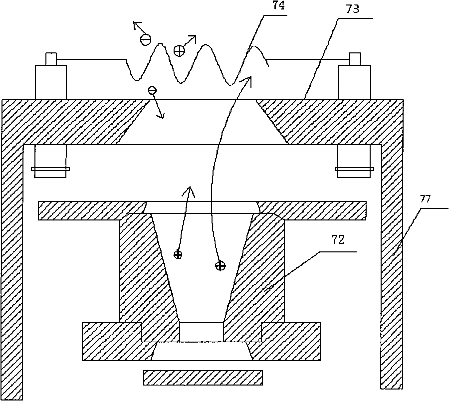 Chemical vapor diamond deposition device