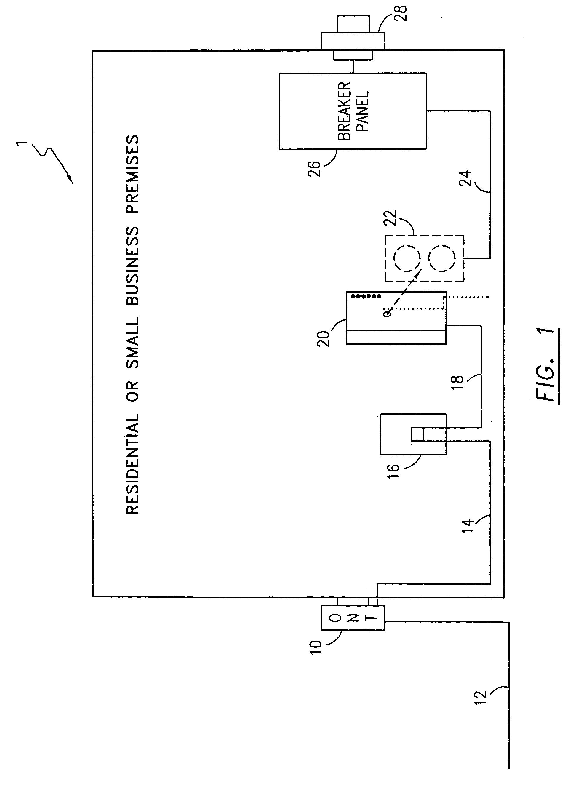 Power adapter and broadband line extender system and method