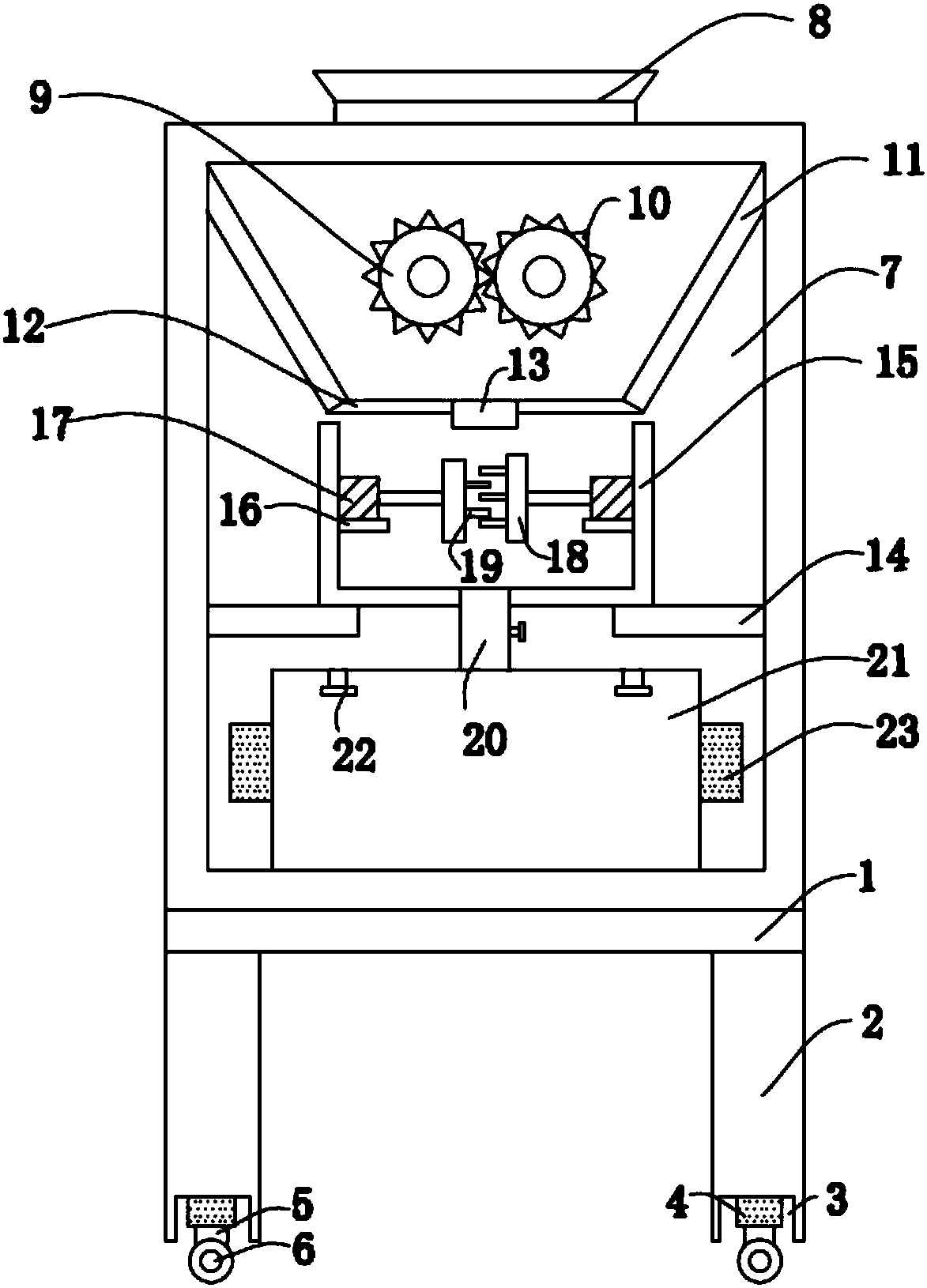 Waste aluminum product crushing and briquetting device