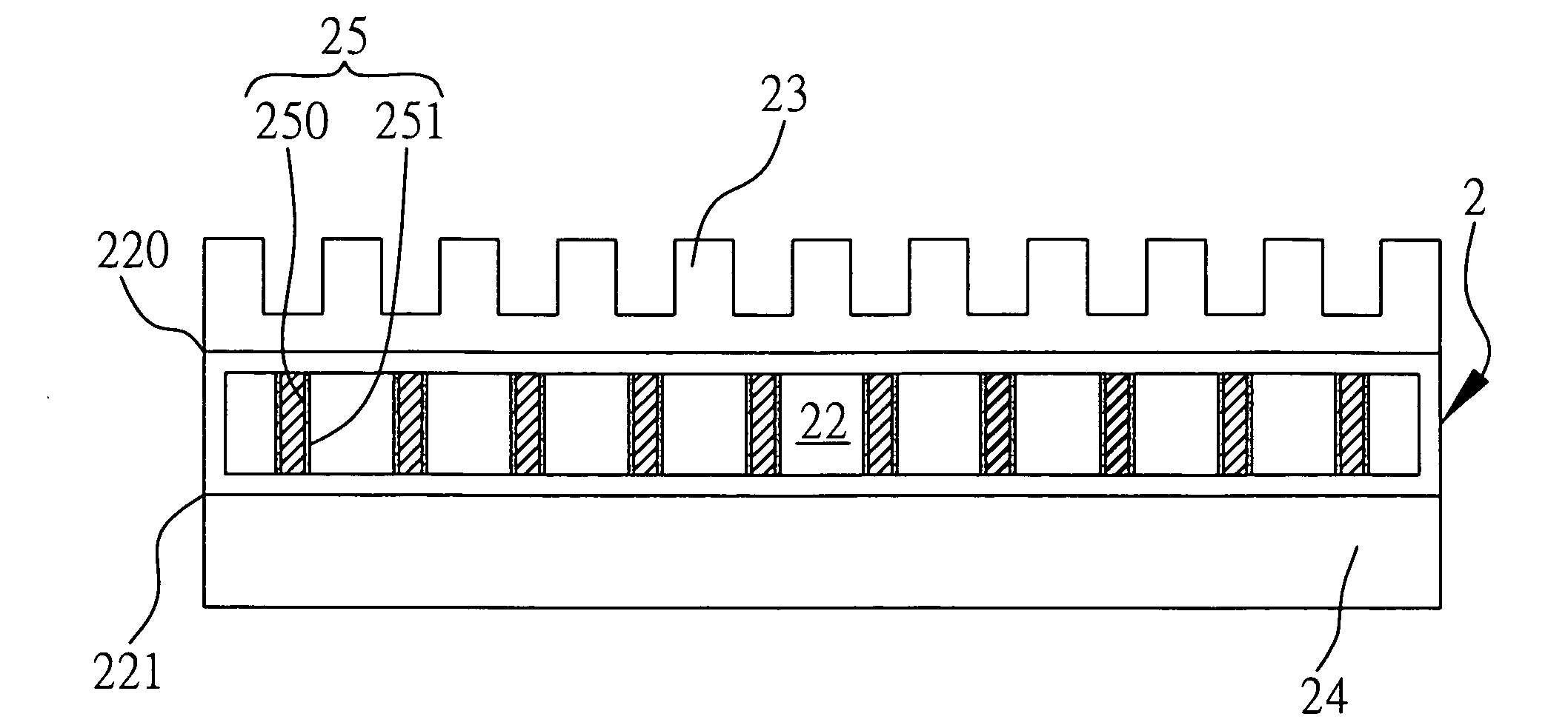 Supporting column having porous structure