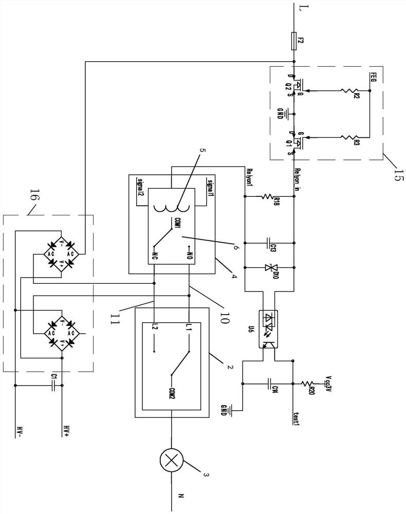 Double-control circuit of intelligent switch and mechanical switch