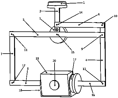 Pan-tilt structure based on double-parallelogram linkage mechanism