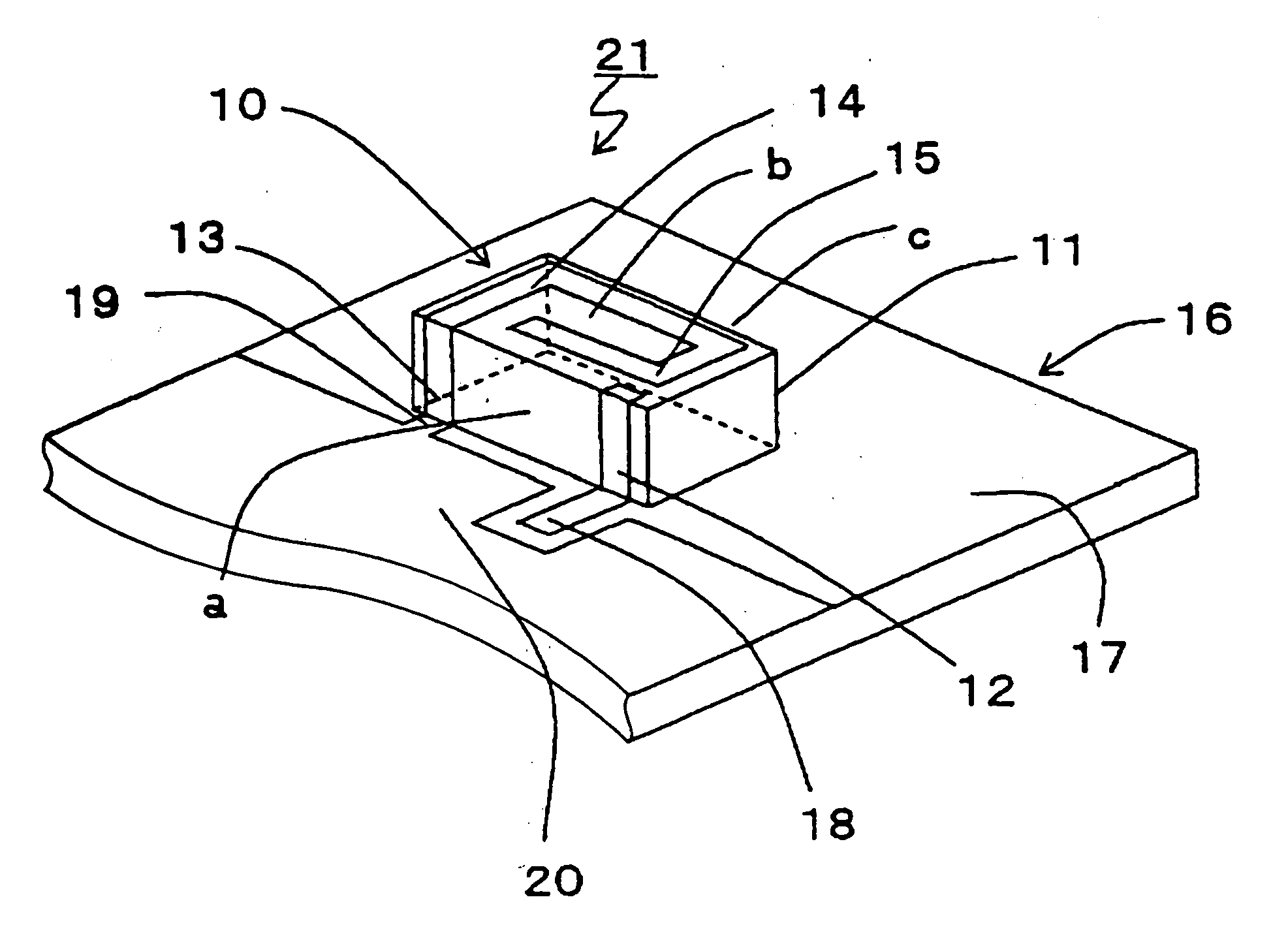 Surface-mount type antenna and antenna apparatus