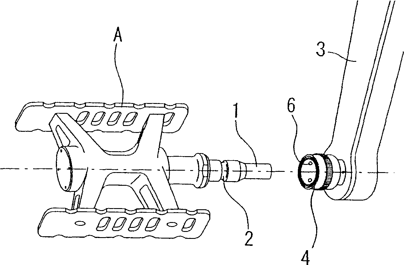 Installation device of footboard for bicycle