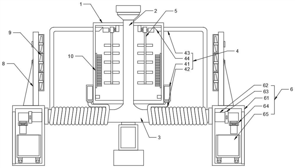 Vacuum cooling device for industrial glucose production