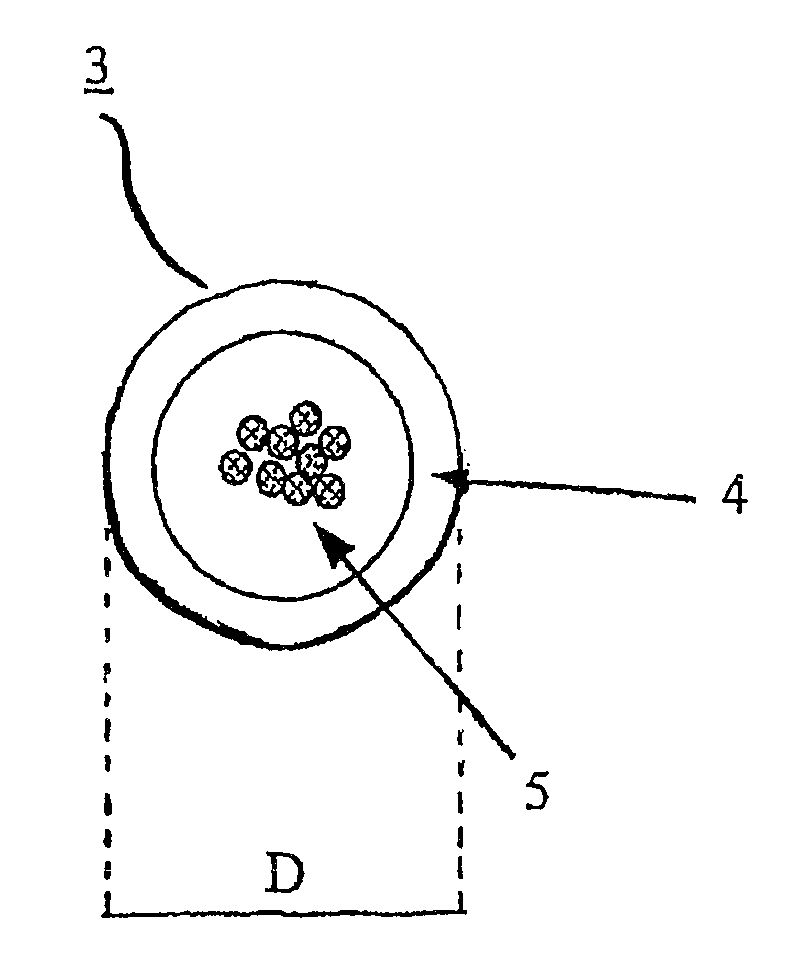 Optical fiber cable suited for blown installation or pushing installation in microducts of small diameter