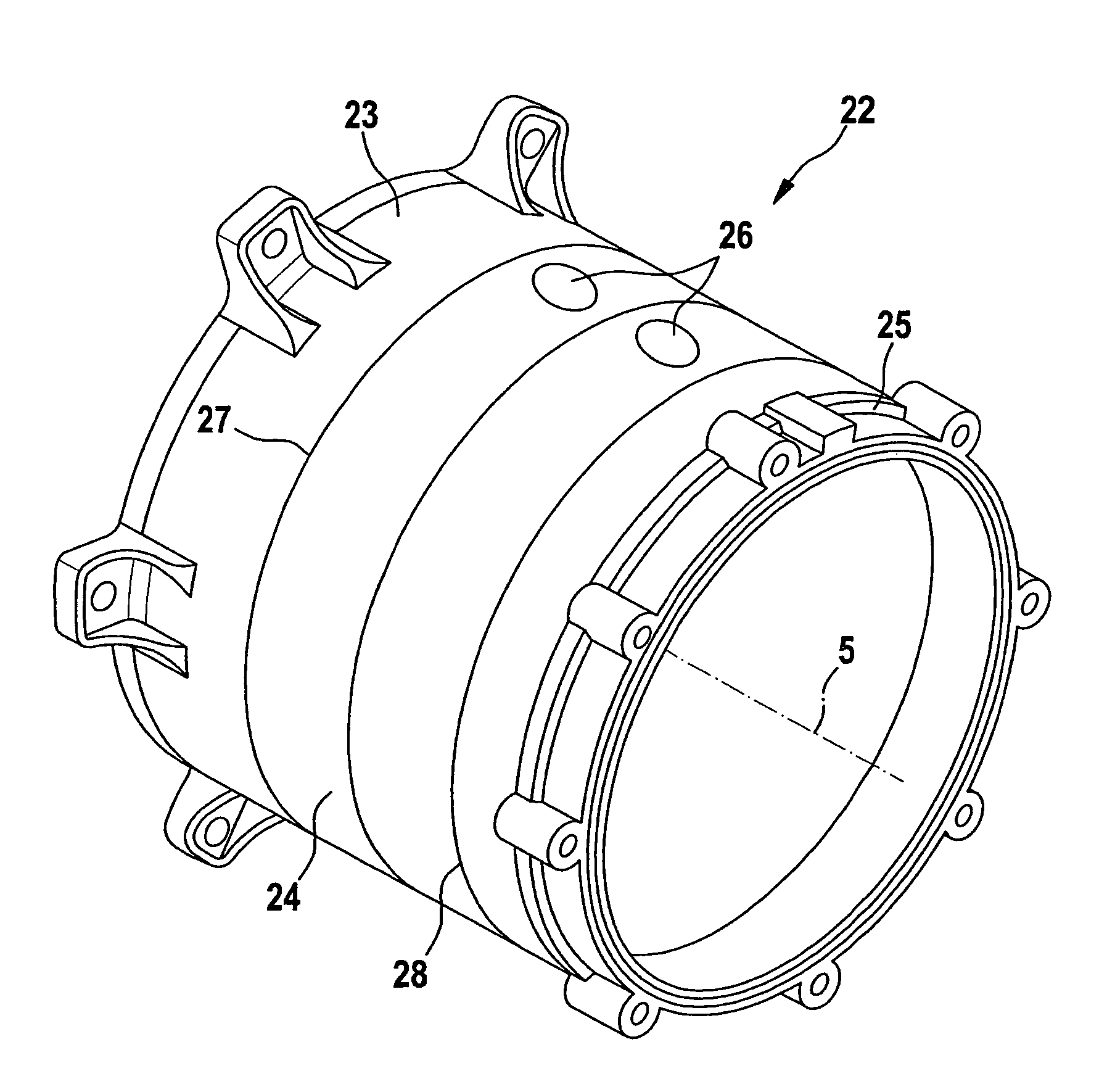 Method for manufacturing an electric machine by a lost foam casting process, and electric machine for a hybrid vehicle