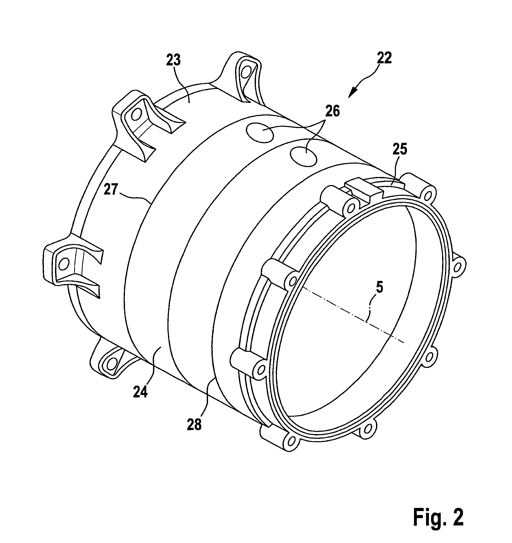 Method for manufacturing an electric machine by a lost foam casting process, and electric machine for a hybrid vehicle