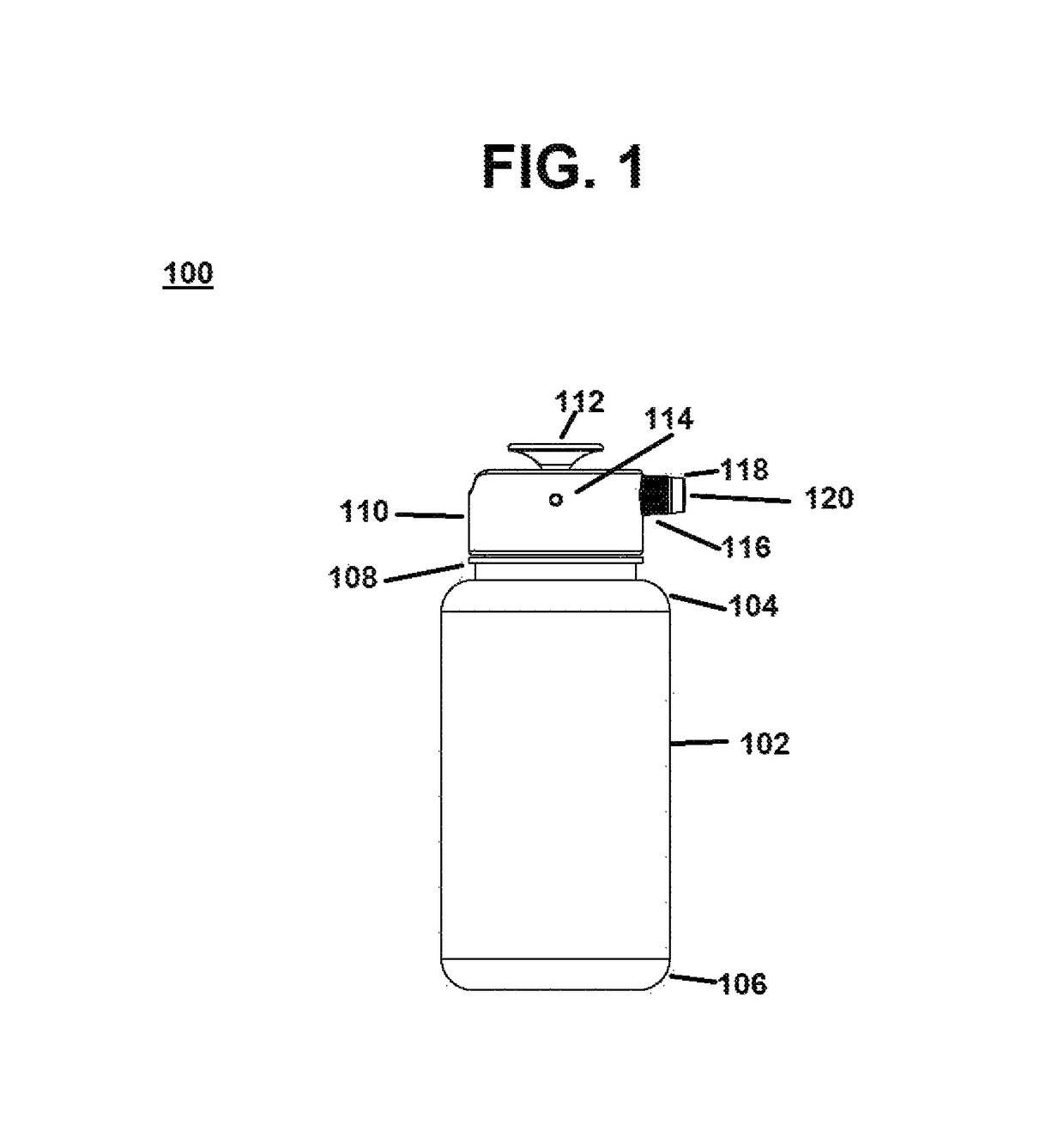 Pressurizable fluid container apparatus