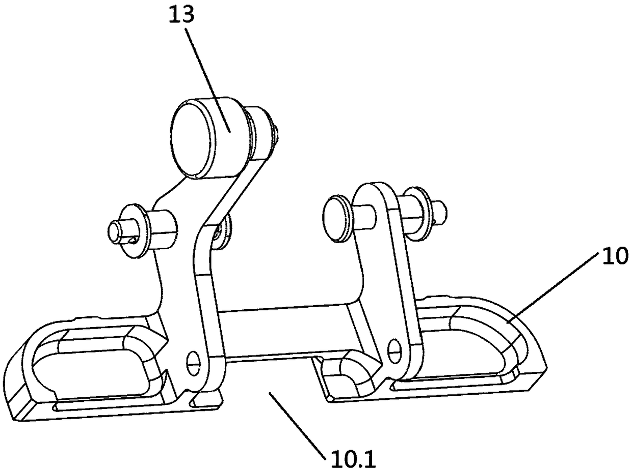 Up and down open emergency exit external handle mechanism