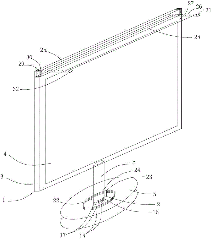 Network information display equipment capable of being conveniently adjusted in multiple directions and resisting strong light