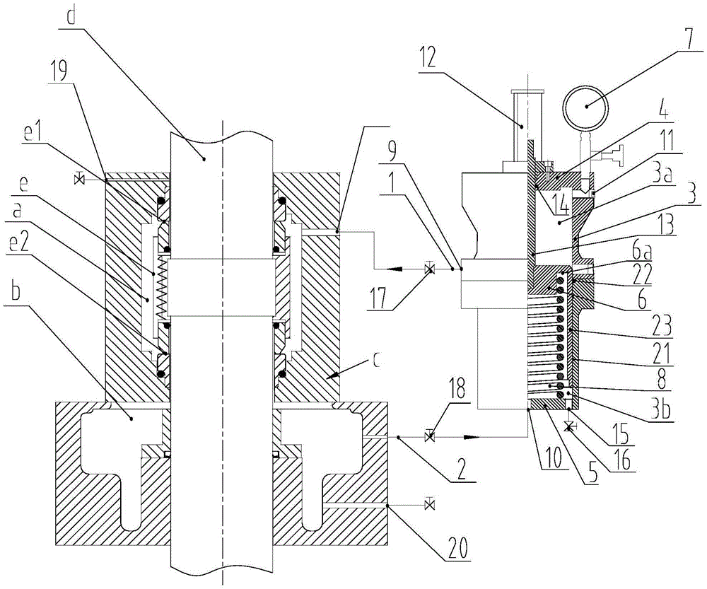 Double-end surface mechanical seal monitoring device of fluid centrifugal pump