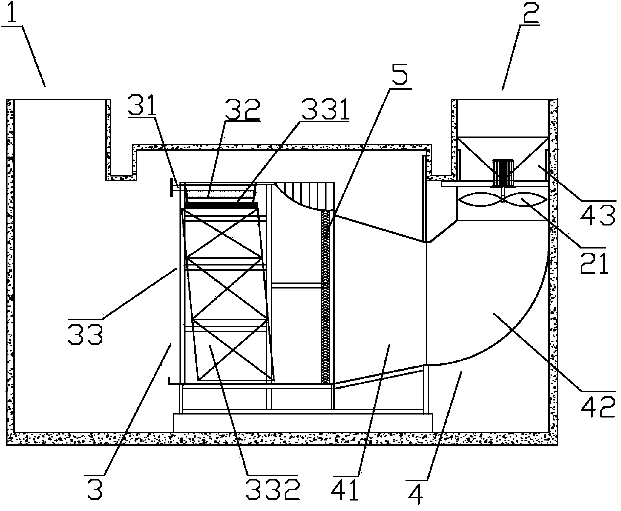 Cross-flow cooling tower