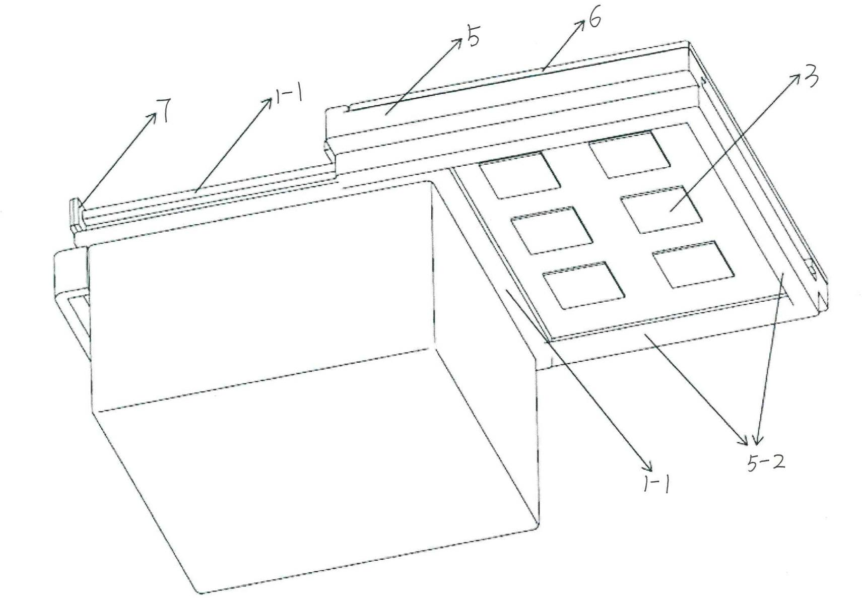 Fruit/vegetable preservation box and refrigerator adopting fruit/vegetable preservation box