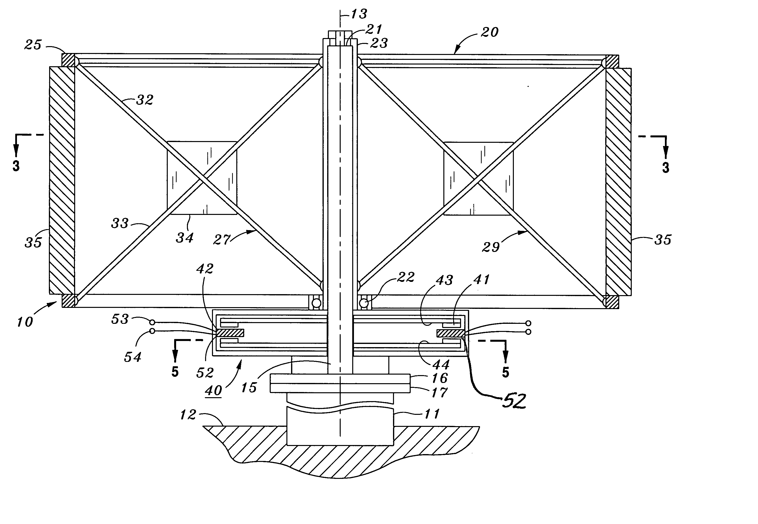 Omni-directional wind turbine electric generation system