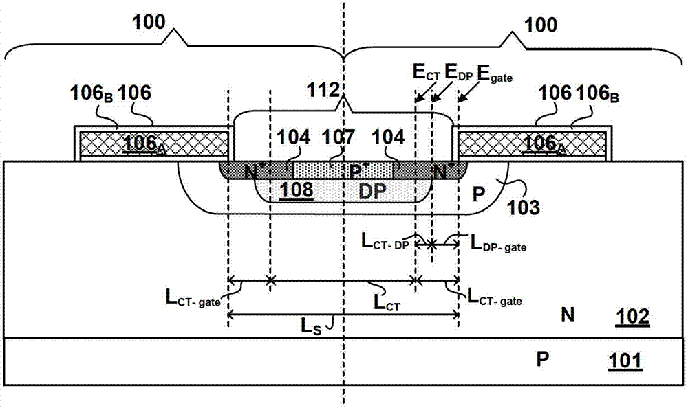 crosswise double diffusion MOFET and manufacturing method thereof