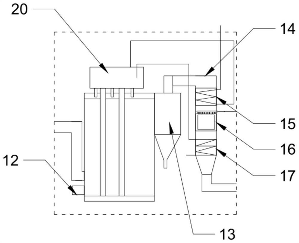 Calcination furnace waste heat power generation system