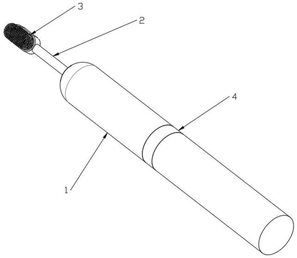 Disinfection timing electric toothbrush