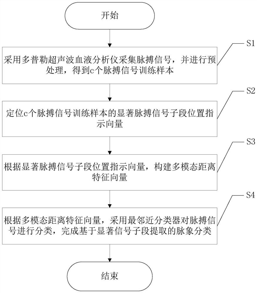 Pulse condition classification method based on salient signal sub-segment extraction