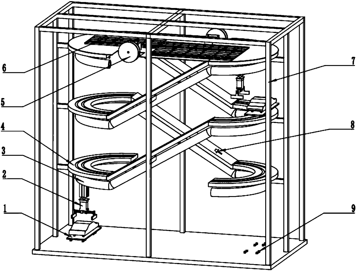 Energy-saving stereo garage intelligent parking device